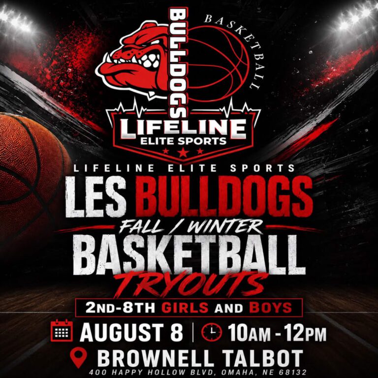 Lifeline Elite Sports youth basketball tryouts in Omaha, Nebraska for boys and girls. Competitive basketball teams, experienced coaching, player development, and fall AAU basketball opportunities for elementary, middle school, and high school athletes.